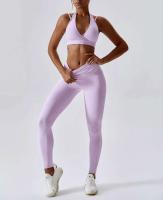 Conjunto de yoga sin costuras de 2 piezas para mujer, sujetador para gimnasio y correr, ropa deportiva, body, sujetador deportivo - details 23