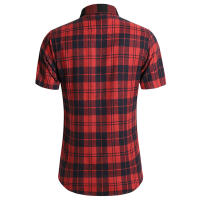 Camisa de Verano de Doble Bolsillo a Rayas Talla Grande Estilo Casual de Negocios para Hombres - details 28