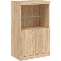 Aparador con Luces LED Roble Sonoma 60,5x37x100 cm - details 0