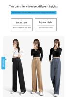 Pantalones Casuales de Pierna Ancha y Cintura Alta para Mujer Primavera-Verano 2025 - details 10