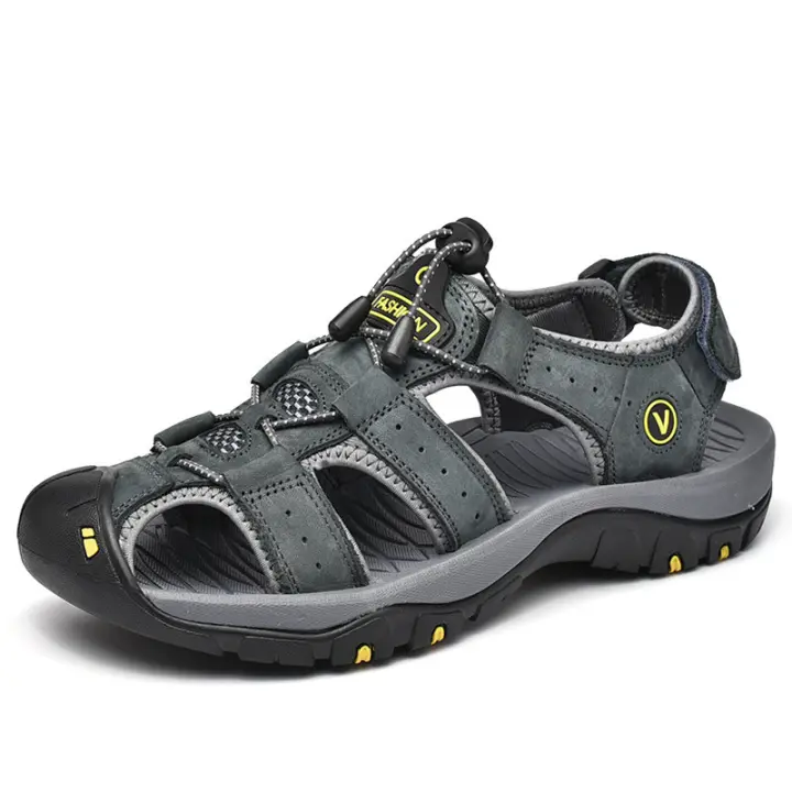Sandalias de los hombres verano nuevo paquete casual cabeza sandalias de los hombres al aire libre antideslizante zapatos de playa zapatos de senderismo - 1