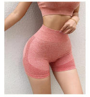 Pantalones cortos de yoga sin costura para mujeres, pantalones deportivos para gimnasios, pantalones ajustados para cintura alta - details 6
