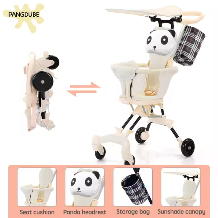 PANGDUBE-cochecito portátil de 3,8 KG para bebé, carrito ligero plegable para niños de 1 a 3 años - 1