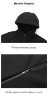 Chaqueta de forro polar Softshell para hombre, impermeable, cortavientos cálido, senderismo, Camping, escalada, chaquetas de invierno, 23661A - details 16