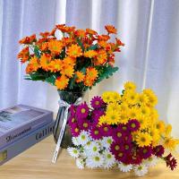 Ramos de girasol, margaritas pequeñas, 21 cabezas de flores artificiales para decoración del hogar y bodas, bricolaje - details 0
