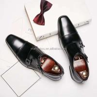 Zapatos de boda para hombre de cuero genuino marrón con logotipo Dropshipping y zapatos casuales de diseñador formal sólido de goma Oxford - details 6
