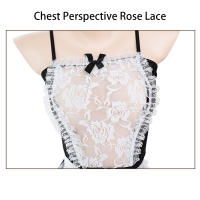 Conjunto de juego sexual sin entrepierna para mujeres adultas, lencería erótica, traje para relaciones sexuales, uniforme de encaje transparente, ropa interior secreta - details 0