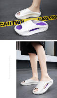 Zapatillas de Baño Unisex con Suela Gruesa Moda Hombres Zapatos de Playa EVA Suaves Antideslizantes Talla Grande Color Sólido Material Superior - details 12