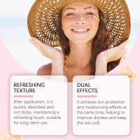 Protección solar UV SPF 30 de amplio espectro para prevenir quemaduras solares, crema corporal refrescante e iluminadora para exteriores, resistente al agua - details 3