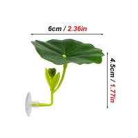 Hamaca de hoja verde para peces Betta, decoración segura para acuario reductora de estrés con ventosa para decoración de plantas falsas, 1 ud. - details 1