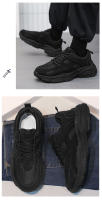 Puro negro zapatos de los hombres primavera 2025 nuevo trabajo trabajo seguro laboral zapatos antideslizantes y resistentes al desgaste de los hombres correr deportes papá zapatos suela gruesa - details 4
