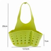 Organizador de Estante de Lavabo de Doble Capa Soporte de Almacenamiento de Jabón y Esponja Colgante de Silicona Accesorios de Organización de Cocina - details 0