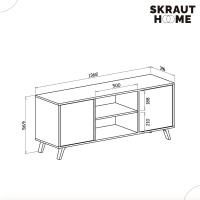 Mueble de Televisión para Sala de Estar 57 x 140 x 40 cm Adecuado para TV de 32/40/50/55/60" - details 7