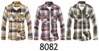 Camisa de manga larga a cuadros a rayas para hombre, camisas clásicas de oficina de un solo pecho, Camisa informal a la moda de otoño, 7XL - details 2