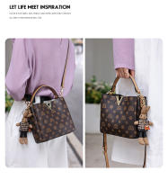 FOXER-Bolso cruzado de cuero sintético para mujer, bandolera con estampado de cubo - details 15