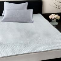 Funda de almohada transpirable con diseño de frijol de hielo, funda de almohada lavable y agradable para la piel, diseño de protuberancia, protector de almohada de Color sólido, 2 uds. - details 2