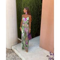 Elegante Vestido Floral de Poliéster Conjunto de Vacaciones de Alta Gama para Playa - details 7
