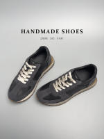 Zapatos deportivos para hombre, hechos a mano, estilo maduro, retro, de cuero, con suela gruesa y transpirable. - details 9