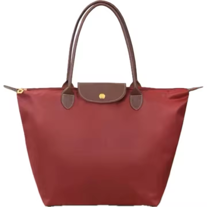 Bolso plegable de nylon con asa superior para mujer,estilo clásico,tamaño 42*27*19CM - 1