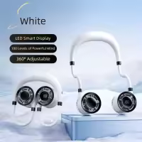 360 ° Ventilador de cuello colgante flexible, súper silencioso, viento fuerte, ventilador portátil con banda para el cuello, ventilador portátil plegable cómodo y seguro - details 6
