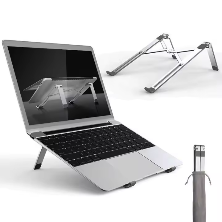 Soporte plegable de aluminio para ordenador portátil, accesorio de oficina, MacBook - 1
