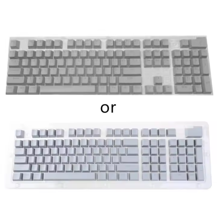104 Uds ABS retroiluminado Keycap OEM para teclado de juegos Nical azul verde gris naranja rosa - 1