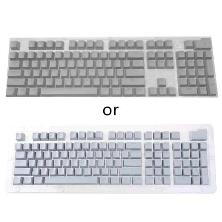 104 Uds ABS retroiluminado Keycap OEM para teclado de juegos Nical azul verde gris naranja rosa - 1