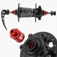Adaptador de eje pasante para buje de bicicleta, aleación de aluminio, 12/15mm, convertidor de buje de bicicleta de liberación rápida, modificación reemplazable, 2 uds. - details 2