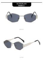 Gafas de sol hexagonales de moda para mujer 2025, diseño de marca de lujo, gafas de sol poligonales únicas, gafas de sol vintage con montura pequeña para hombre - details 16