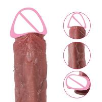 Dildo de silicona realista con ventosa, estimulador de punto G y vagina, juguetes sexuales - details 4