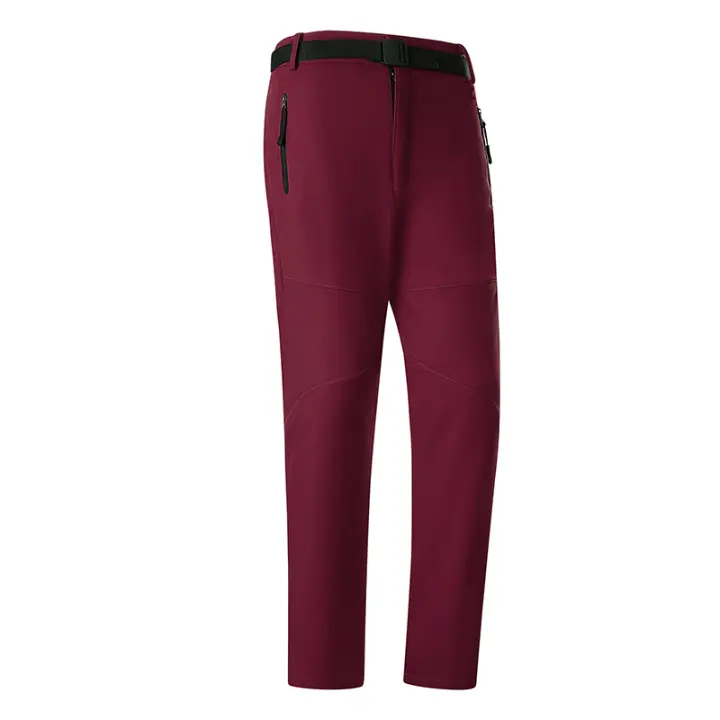 LNGXO Pantalones de Vellón para Invierno Impermeables para Senderismo, Escalada, Acampada, Trabajo al Aire Libre Material de Spandex 7% - 1