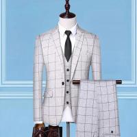 Conjunto de tres piezas de boutique de tendencia informal de negocios, traje + chaleco + pantalones, a juego, atractivo, de alta calidad, 2025 - details 5