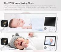 Monitor para bebés con cámara 720P IPS Video Monitor para bebés con cámara y visión nocturna Modo VOX de 2,8 pulgadas Zoom digital Alarma de alimentación de audio bidireccional Sensor de temperatura para padres - details 6