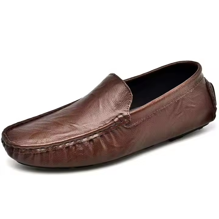 Zapatos náuticos cómodos de cuero de alta calidad de marca clásica informal para hombre a la moda de primavera y otoño - 1
