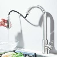 Rociador extraíble de agua fría y caliente de níquel cepillado para grifo de fregadero de cocina - details 4