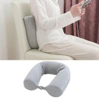 Almohada cilíndrica portátil en forma de U, almohada de viaje plegable y flexible, almohada para siesta de resiliencia lenta, avión - details 4