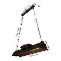 Lámpara colgante de araña retro, lámpara de techo colgante de hierro industrial para comedor, salas de estar, dormitorios, islas de cocina, restaurantes - details 6