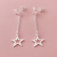 Pendientes ondulados chapados en plata, joyería de moda femenina, estilo minimalista, regalo de Navidad. - details 21