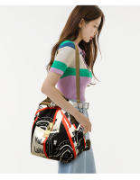 Mochila de viaje cruzada de doble uso para mujer, nueva mochila de viaje de gran capacidad con estampado de marca de moda, 2024 - details 7