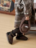 Botas de nieve botas cortas con estampado de leopardo zapatos de algodón grandes engrosados ​​de lana niños nieve algodón - details 6