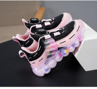 Zapatillas deportivas antideslizantes para niños y niñas, zapatos de cuero impermeables, ligeros, bonitos, rosas, informales, tenis para correr - details 22
