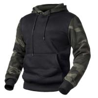 Sudadera con capucha de manga larga para hombre, sudadera de camuflaje para otoño e invierno, sudadera con capucha de lana - details 1