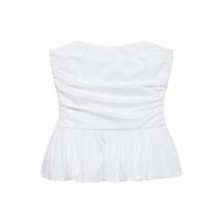 Blusa de terciopelo de estilo nuevo de verano 2025 para mujer y falda midi. - details 2