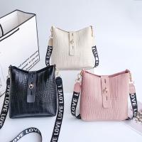 Bolsos cruzados de Color sólido con correa con estampado de letras simples, bolso de mensajero, bolsos de hombro, bolsos de mujer - details 2