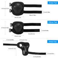 Juego de casco y almohadillas ajustables para niñosrodilleras para niñossillasprotectores de muñeca para Scooter - details 6