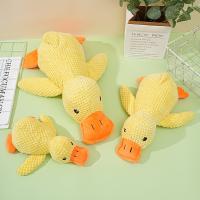 Juguete para perros pato amarillo nuevo 2025, La almohada calmante de patos suaves, Juguete de patos para perros con sonido de patadas para perros de interior (Amarillo) - details 1