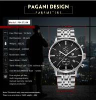 Reloj Deportivo Militar de Lujo PAGANI DIZAIN Reloj de Cuarzo Automático con Correa de Cuero - details 3