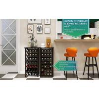 Soporte de exhibición de vino de 28 botellas con tablero de mesa