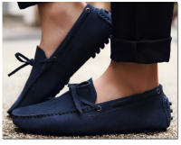 Zapatos planos de cuero de ante de vaca para hombre, mocasines informales de alta calidad, para conducir, novedad - details 25