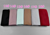 Hijab de algodón liso para mujer, chal largo y elástico, bufanda de red para el cuello, Sjaal musulmán, 35 colores, 180x80Cm - details 4